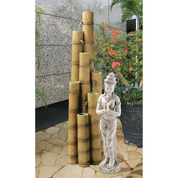 Design Toscano Cascading Bamboo Sculptural Fountain SS8416